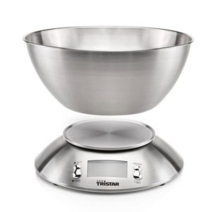 BALANCE DE CUISINE TRISTAR + BOL INOX 2,5L  5KG 1G KW-2436