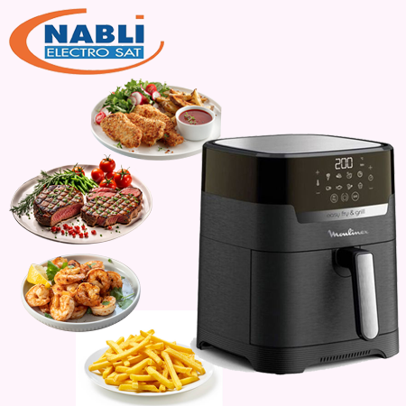 FRITEUSE MOULINEX EASY FRY+GRILL DIGITAL 1400W NOIR EZ505810