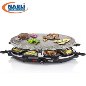 RACLETTE OVALE PRINCESSE 43X40 8P 1200W +PIRRE CUI. 162720