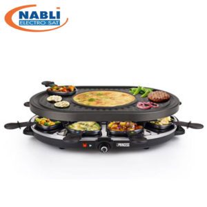 RACLETTE OVALE PRINCESSE 8 PIECES CREPIERE 1200W 162700