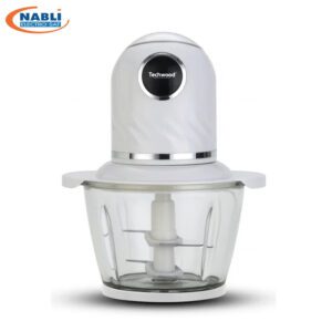 MINI HACHOIR BLANC TECHWOOD BOL EN VERRE 0,8L 300W 4LAM. THA-802