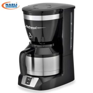 CAFETIERE TECHWOOD ISOTHERME NOIR INOX 8 TASSES 800W TCA-1086I